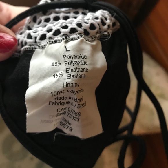 Micro Bikini Top with front tie - Size Large (fits small) - Picture 5 of 6